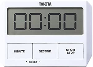 タニタ キッチン タイマー 吸盤付き 薄型 ホワイト TD-409 WH ガラスにつくタイマー(中古品)