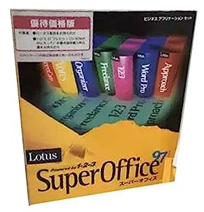 ibm/ソースネクスト pcソフト LotusSuperOffice97 for Windows 95/NT オリジナルソフトケース [プレゼント セット](中古品)
