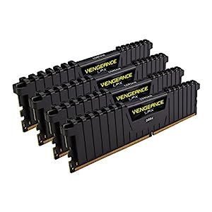 CORSAIR DDR4 メモリモジュール VENGEANCE LPX シリーズ 16GB×4枚キット CMK64GX4M4A2400C14(中古品)