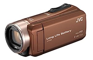 JVC ビデオカメラ Everio R 耐低温 耐衝撃 長時間内蔵バッテリー 内蔵メモリー32GB ライトブラウン GZ-F200-T(中古品)