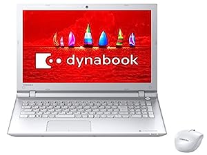 東芝 15.6型ノートパソコン dynabook T55/VW リュクスホワイト（Office Home＆Business Premium 搭載） PT55VWP-BJA(中古品)