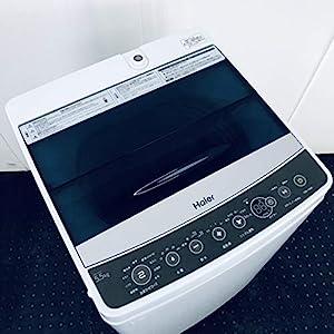 ハイアール 5.5kg 全自動洗濯機 ブラックHaier JW-C55A-K(中古品)