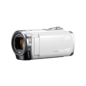 JVCKENWOOD JVC ビデオカメラ EVERIO 内蔵メモリー8GB ホワイト GZ-E333-W(中古品)