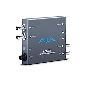 Aja ROI-SDI 3G-SDI - HDMI/3G-SDI スキャンコンバーター ROIスケーリング付き(中古品)