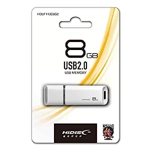 HIDISC USB2.0対応 フラッシュメモリ 8GB HDUF113C8G2(中古品)