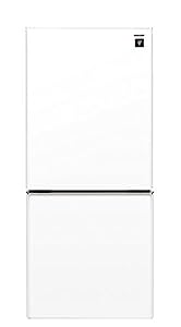 シャープ 冷蔵庫 小型 2ドア 高品位ガラスドア採用 プラズマクラスター搭載 137L クリアホワイト SJ-GD14C-W(中古品)