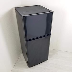 ハイアール 121L 2ドア冷凍冷蔵庫 ブラック JR-N121A-K(中古品)