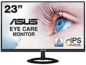 【Amazon.co.jp限定】ASUS モニター 23インチ ディスプレイ IPS FHD HDMI D-sub スピーカー Eye Care VZ239HR(中古品)