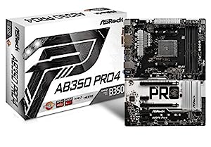 ASRock AMD B350チップセット搭載 ATXマザーボード AB350 Pro4(中古品)