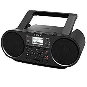ソニー CDラジオ Bluetooth/FM/AM/ワイドFM対応 語学学習用機能 電池駆動可能 ブラック ZS-RS81BT(中古品)