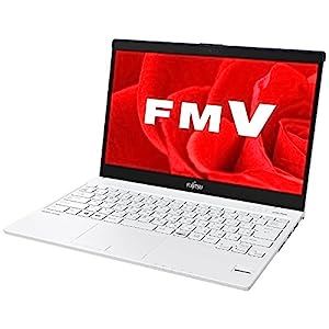 富士通 13.3型ノートPC [Office付き・Win10 Home・Core i3] LIFEBOOK UH55/B3 ホワイト with ネイビー FMVU55B3LB(中古品)