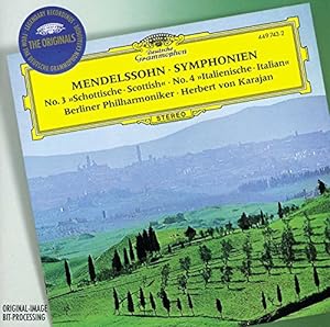 Mendelssohn: Symphonies 3 & 4 / Karajan, Berlin Philharmonic Orchestra(中古品)