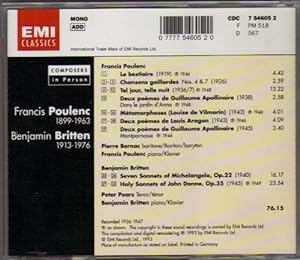 Poulenc / Britten(中古品)