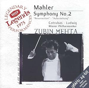 Mahler: Symphony No. 2 / Mehta, Vienna Philharmonic Orchestra(中古品)