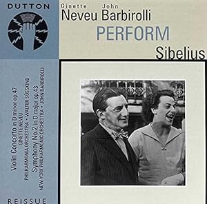 Neveu & Barbirolli Perform Sibelius(中古品)